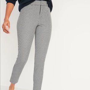 🆕Old Navy - Gingham High-Waisted Patterned Pixie Ankle Pants for Women - 18